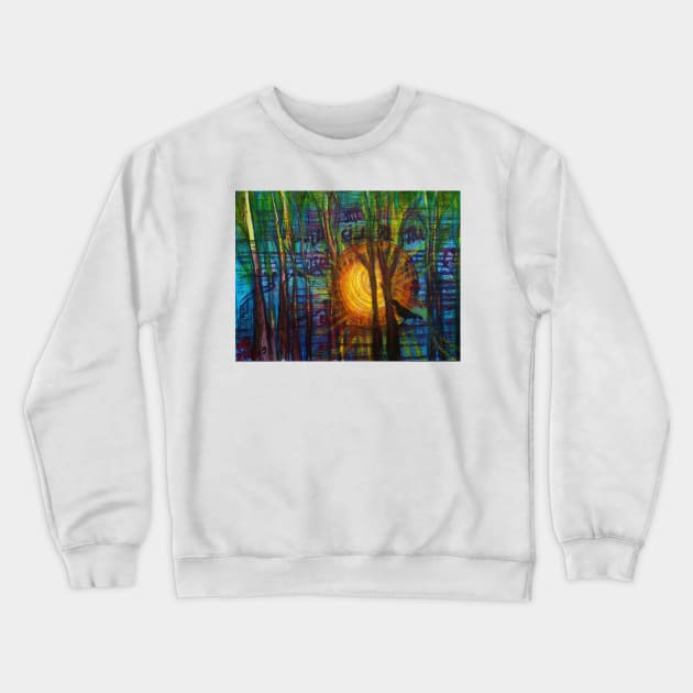 Too Much Nostalgia at Sunset Crewneck Sweatshirt by Marsal